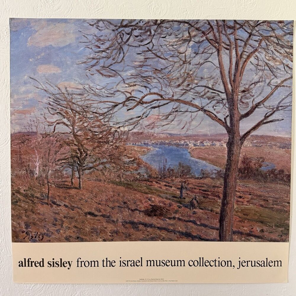 Alfred Sisley Landscape Israel Museum Collection Jerusalem Rare Poster Print